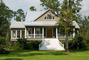 Save Download Preview large Acadian styled raised home in Louisiana